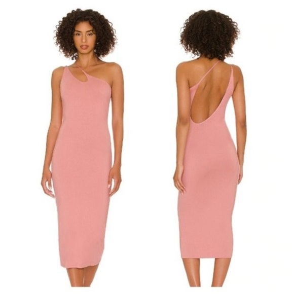 NWT Revolve Not Yours To Keep Aidan Midi Dress in Rose Sz S - Picture 8 of 8